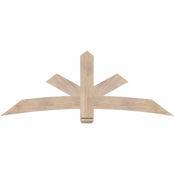 Ekena Millwork Alberta Smooth Timber Gable Bracket, Douglas Fir, 72"W x 27"H x 1 1/2"D x 5 1/2"F, 9/12 Pitch GBW072X27X0206ALB00SDF - main